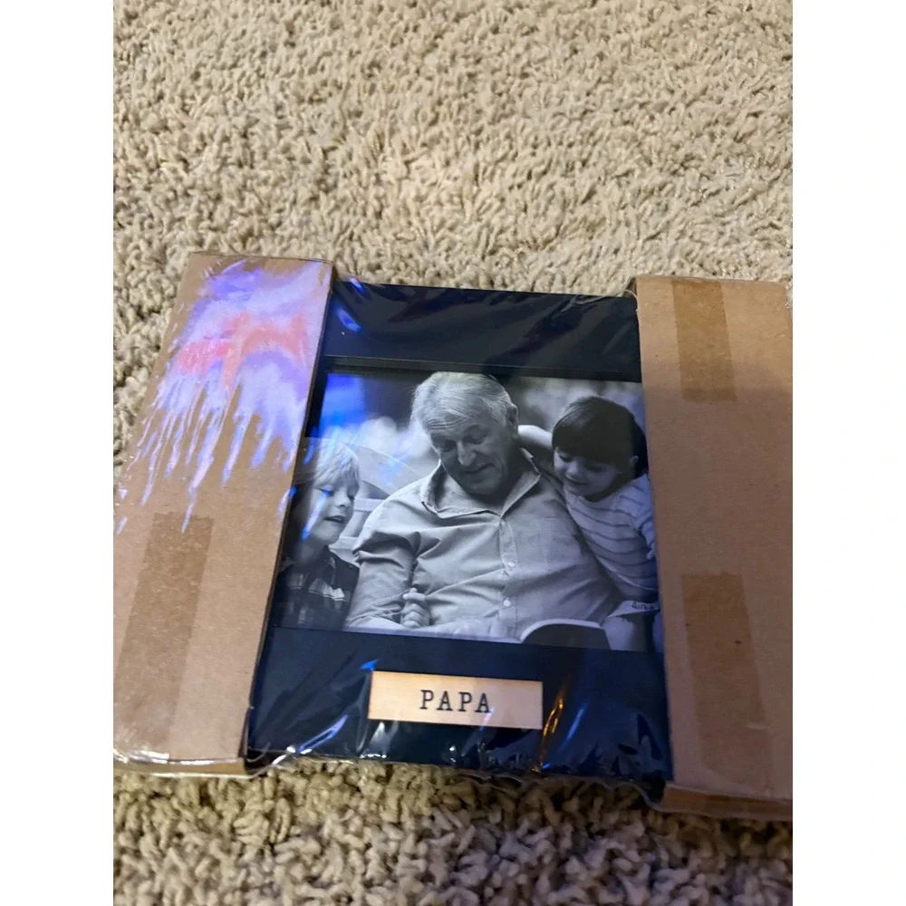New Isaac Jacobs Papa‎ Black Picture Frame 5x7 Photo Home Decor Gift New